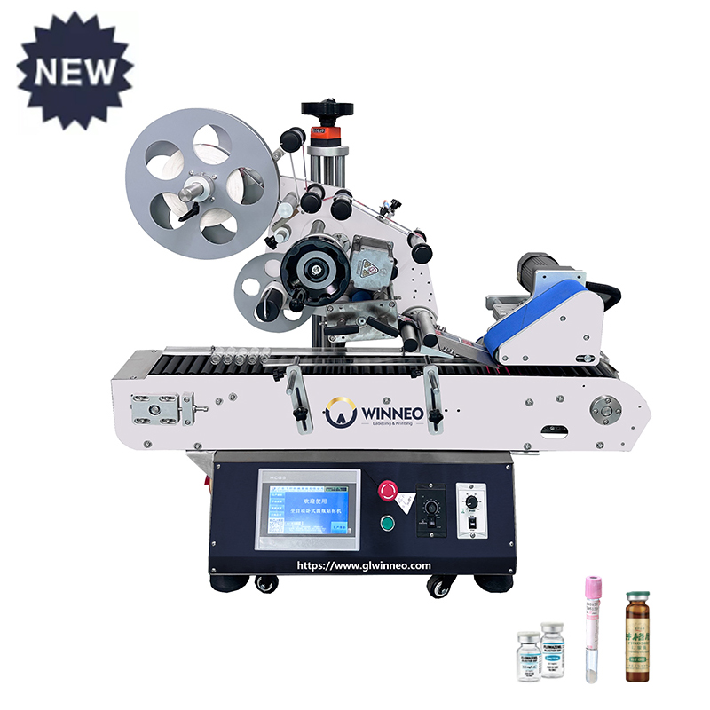 เครื่องติดฉลากขวดกลมแนวนอนตั้งโต๊ะ WT-105 - WINNEO